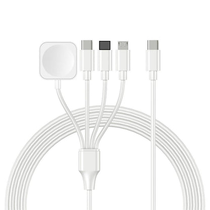Square four in one watch wireless charging mobile phone charging cable data cable USB/TYPE-C optional