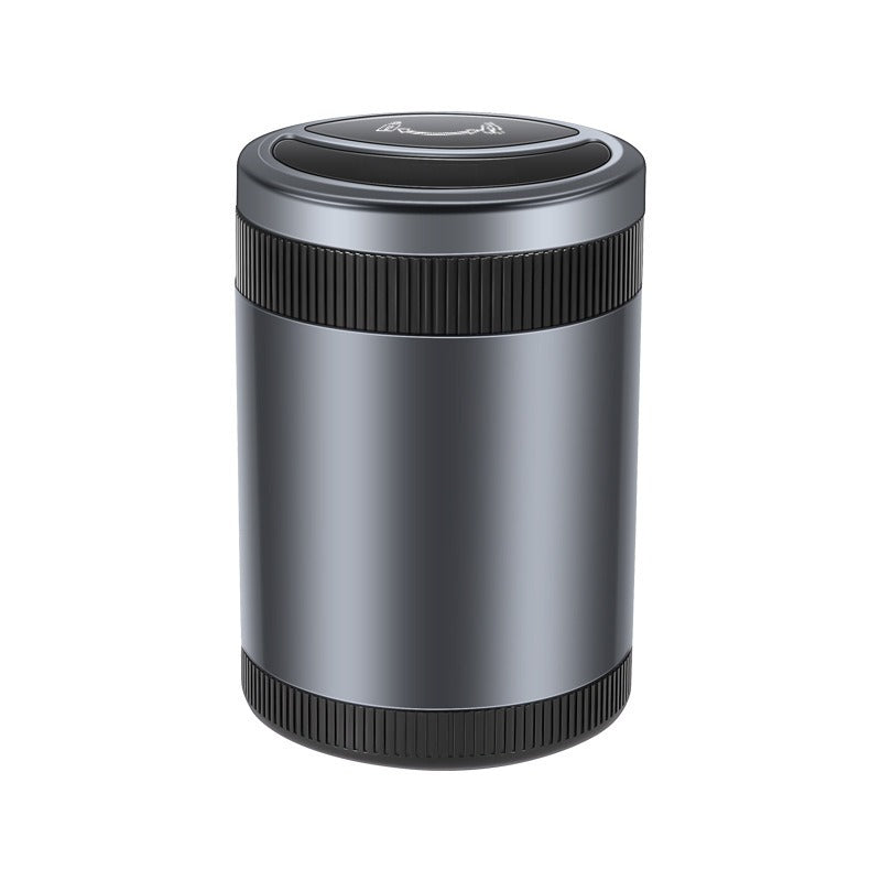 Portable and personalized automatic car ashtray multifunctional with cover LED lights charging car ashtray