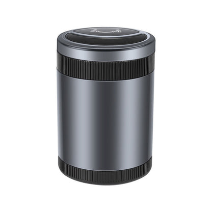 Portable and personalized automatic car ashtray multifunctional with cover LED lights charging car ashtray