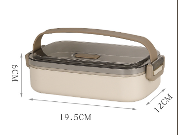 Microwaveable Stainless Steel Single Layer Portable Lunch Box Lid
