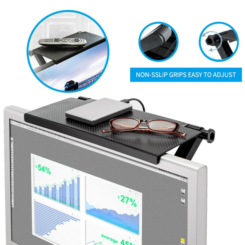 Adjustable Screen Top Shelf Display Shelf Computer Monitor Riser