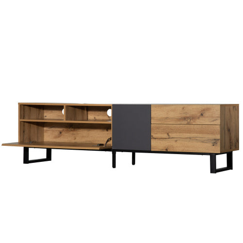 Modern Wood Grain TV Cabinet – 180 cm