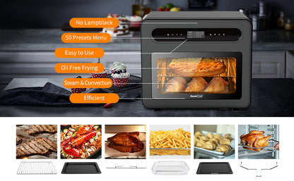 ChefMaster 26 QT Air Fryer Toast Oven with 50 Cooking Presets