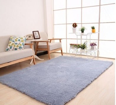 Living Room Rug Area Solid Carpet Fluffy Soft Home Decor White Plush Carpet Bedroom Carpet Kitchen Floor Mats White Rug Tapete