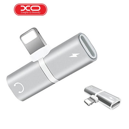 XO Headphone Lightnig Audio Charger Adapter 2 in 1 For iPhone 7/ 7 Plus Compatible iOS 10.33&iOS11 For iPhone X 8 / 8plus