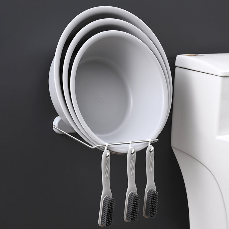 Bathroom Washbasin Rack Seamless Free Punching Storage Rack…