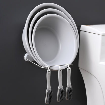 Bathroom Washbasin Rack Seamless Free Punching Storage Rack…