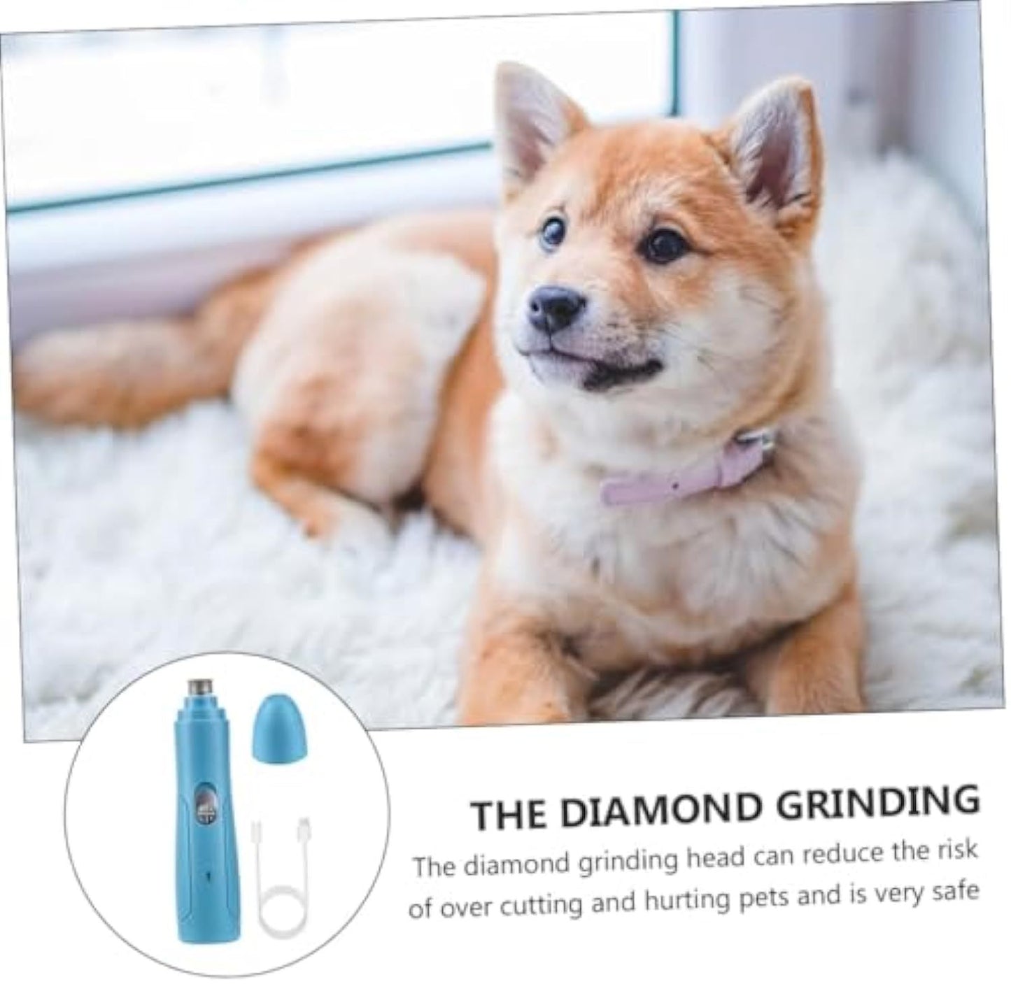 Pet Nail Grinder Electric Nail Polisher For Pet Dog Claw Trimmer Pet Nail Cutter Pet Trimmer Pet Clippers Pet Electric Grooming Toll Pet Nail Trimmer Pet Supplies