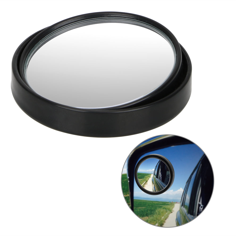 1PCS  Car Vehicle Side Blindspot Blind Spot Mirror Wide RearView Mirror 360 Wide Angle Round Convex Mirror Exterior Part