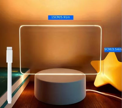 Multi Functional Acrylic Transparent Note Board Pen Delivery Memo…