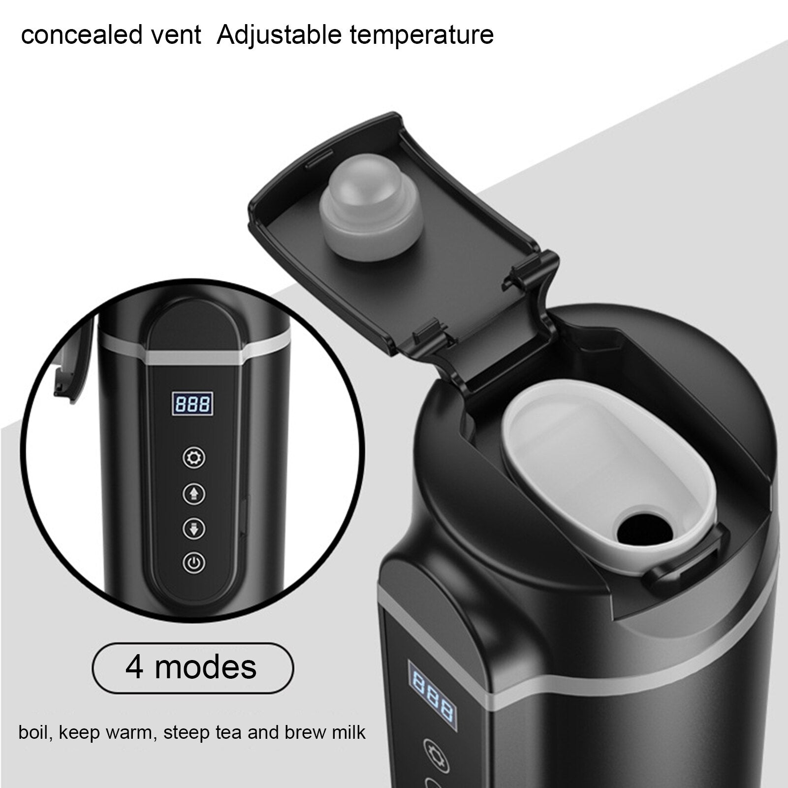 12v 24v 70w 100w Car Heating Cup 420ml Car Heated