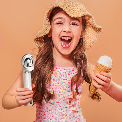 Rechargeable Heated Scoop: Adjustable Temp, Rapid Heat for Ice Cream & More