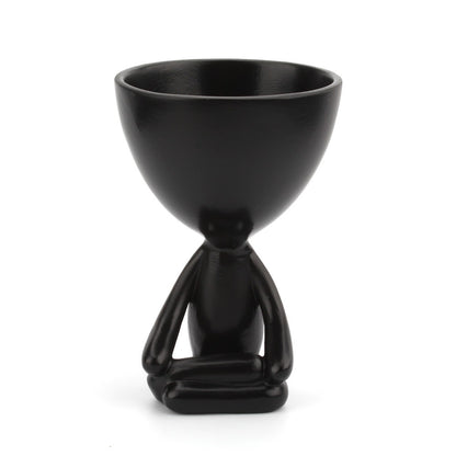 Creative Meditation Figurine Succulent Flower Pot Ornaments