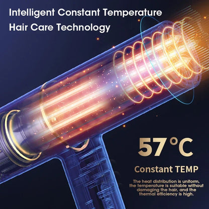 Professional Hair Dryer High Power Infrared Anion Hammer Powerful Cold