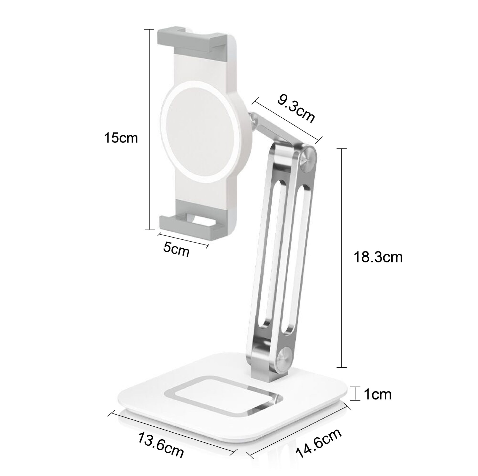 Foldable Aluminum Phone & Tablet Stand | Universal Desktop Holder