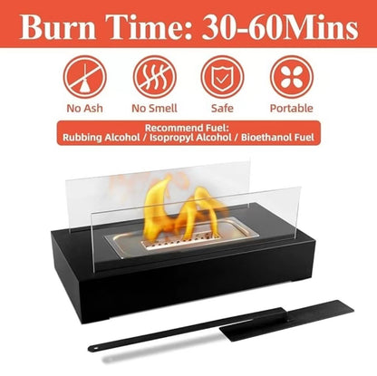 Desktop Alcohol Fireplace Indoor Metal Fireplace Rectangular…