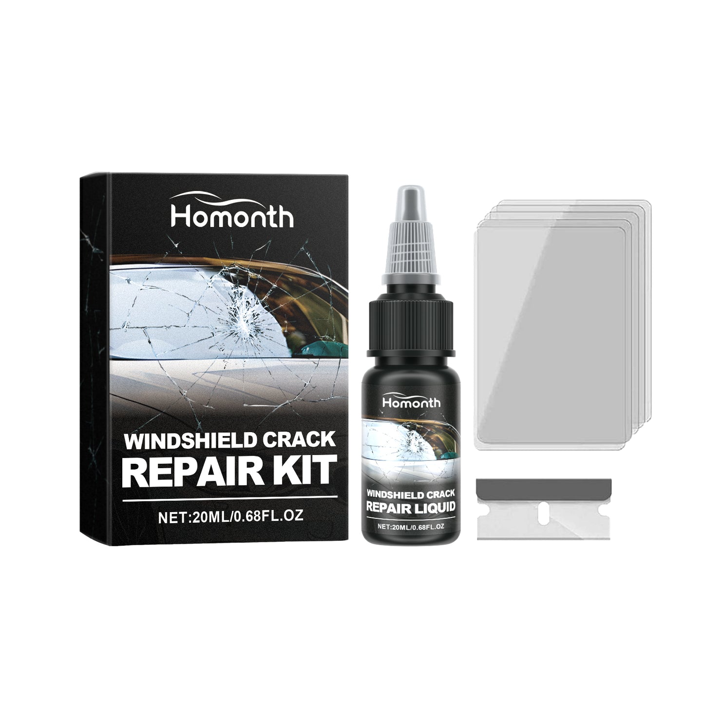 Homonth Windshield Crack Repair Clear Vision Automotive Front…