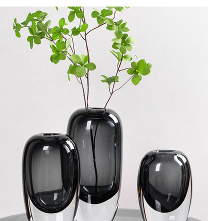 Design Light Luxury Thick Transparent Glass Vase Decoration…