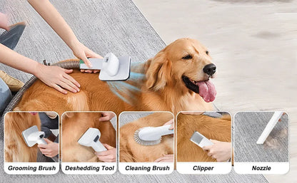 7 1 Pet Grooming Vacuum Dog Grooming Clippers Pet Hair