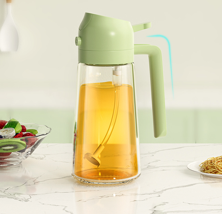 Glass Oil Spray Bottle – Leak-Proof, Refillable Kitchen Dispenser