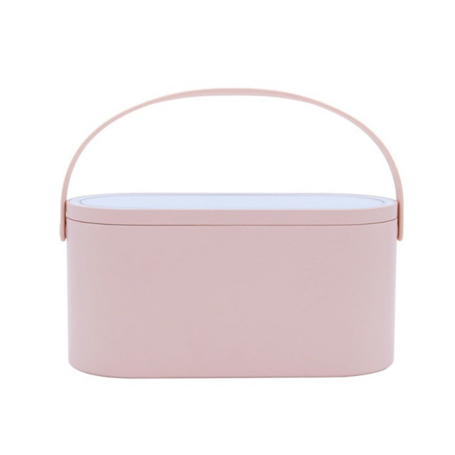 Portable LED Makeup Case – 2-in-1 Beauty Mirror & Organizer