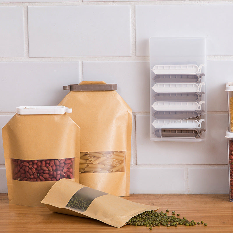 Wall-Mounted Food Sealing Clip Ten Packs Of Sealing Clips Household Food Clip Snack Bag Food Preservation Clip