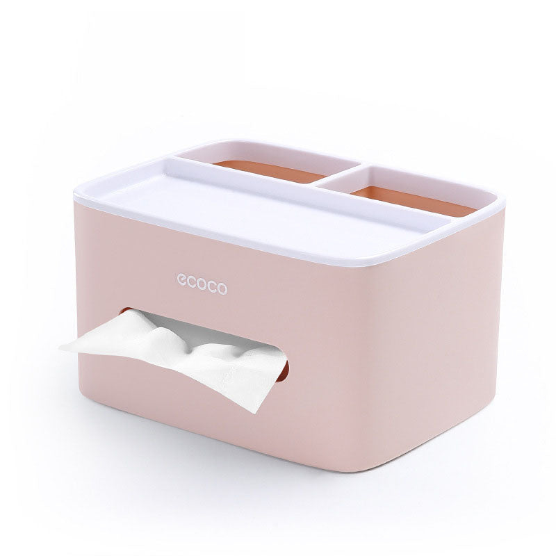 Desktop Tissue Box Multifunctional Home Storage Box Paper Drawer Box