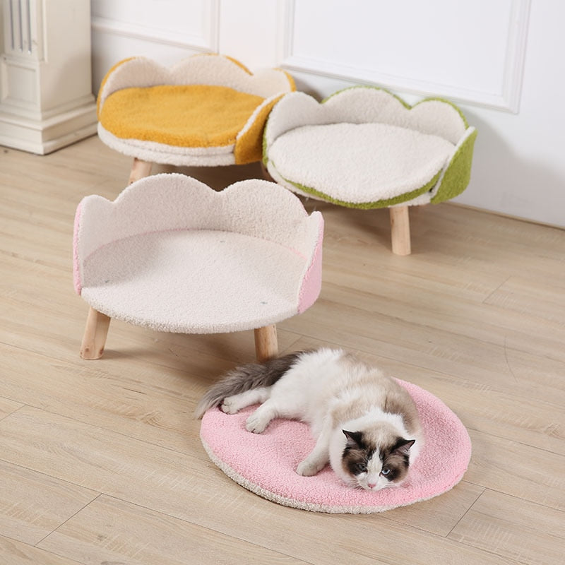 Bench Cat Bed Removable And Washable Cat Net Hammock Pet Bed