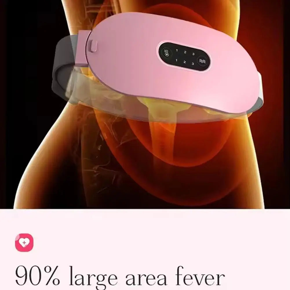 Uterus Warming Belt Warm Temperature Adjustable Treasure Heating Waist Protection Hot Compression Vibration Belt