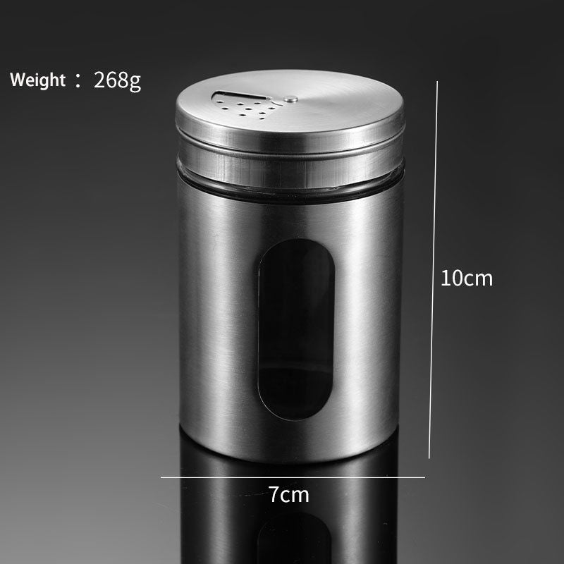 304 Stainless Steel Household Seasoning Pot Barbecue Tool Pepper…