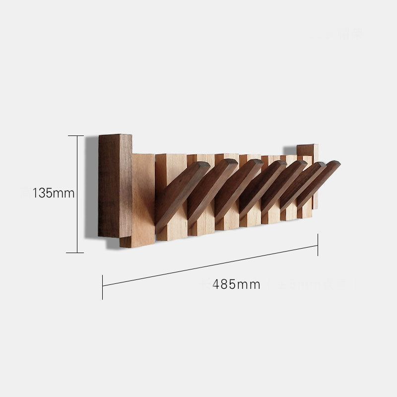 Black Walnut Coat Rack Wall Mounted Hook