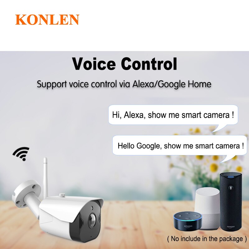 Konlen Wifi Tuya Smart Life 1080p 2mp Camera Security Outdoor