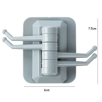 Storage Holders Racks Strong Adhesive Wash Cloth Clip Rotatable Home Improvement Bath Room Kitchen Supplies Storage Towel Rack