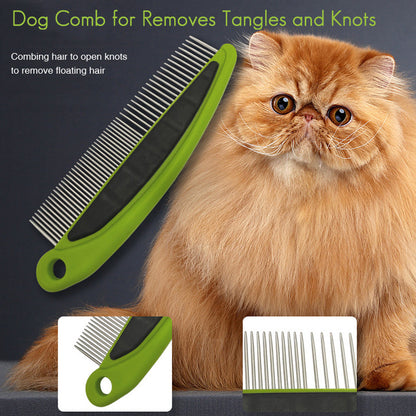 Pet Massage Hair 3 Piece Set Multi Functional Dog Bath Gloves Cat Cleaning To Remove Floating Hair Straight Comb