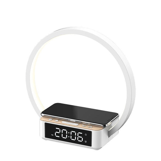 Wireless Rechargeable Bedside Lamp with Alarm