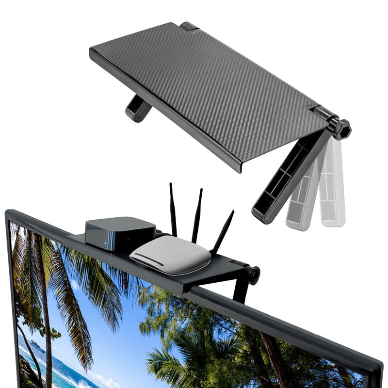Adjustable Screen Top Shelf Display Shelf Computer Monitor Riser