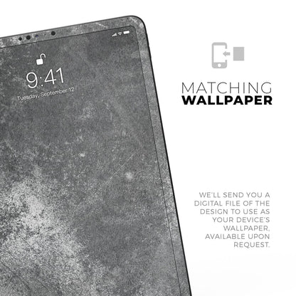 Distressed Silver Texture v2 – nalepka za polno kožo za Apple iPad 