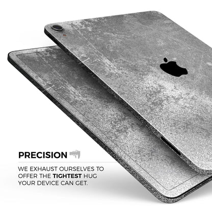 Distressed Silver Texture v2 – nalepka za polno kožo za Apple iPad 