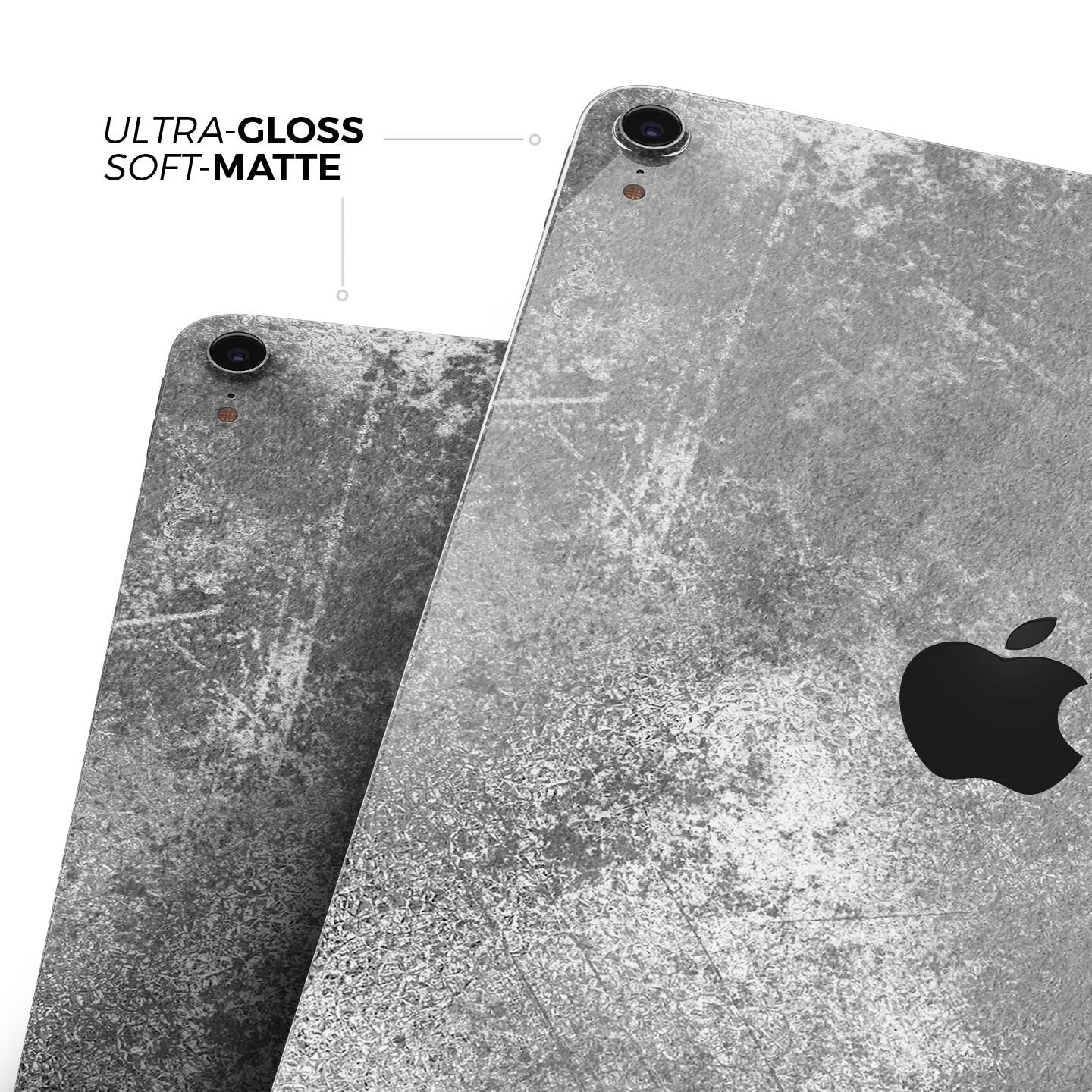 Distressed Silver Texture v2 – nalepka za polno kožo za Apple iPad 