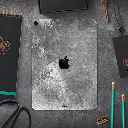 Distressed Silver Texture v2 – nalepka za polno kožo za Apple iPad 