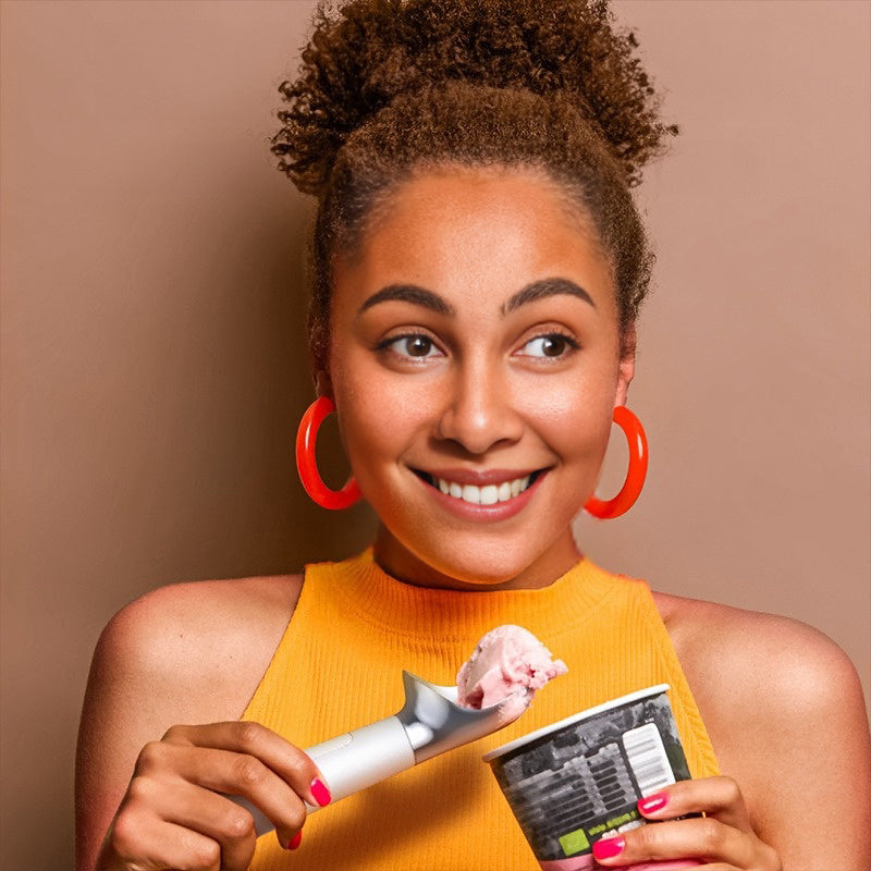 Rechargeable Heated Scoop: Adjustable Temp, Rapid Heat for Ice Cream & More