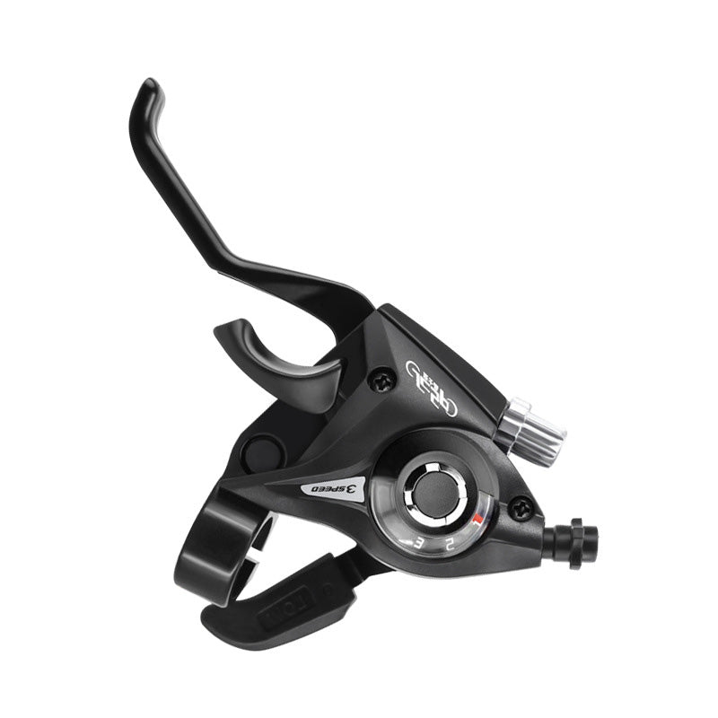Mountain Bike Gear Shifter 21/24-Speed Brake Handle Bicycle Shift 7/8-Speed Aluminum Alloy One-Piece Handle