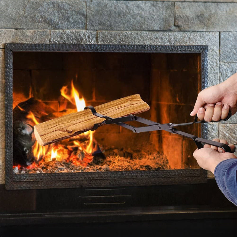 The Grizzly Grabber Fire Tongs are 26 - inch, heavy - duty, rust - resistant tools for camping and indoor/outdoor use.