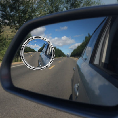 1PCS  Car Vehicle Side Blindspot Blind Spot Mirror Wide RearView Mirror 360 Wide Angle Round Convex Mirror Exterior Part