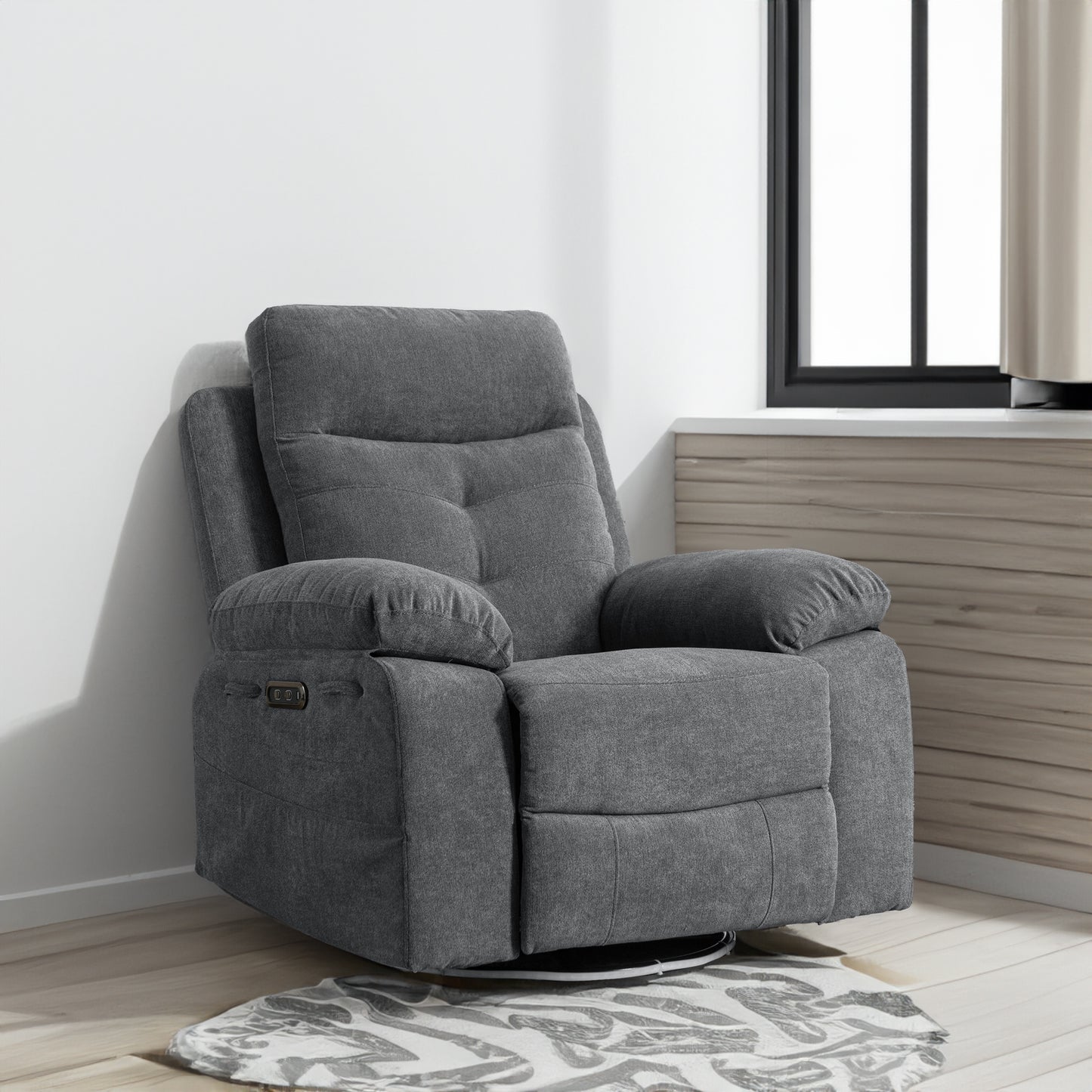 270° Electric Lounge Chair | Bluetooth Speaker & LED Recliner