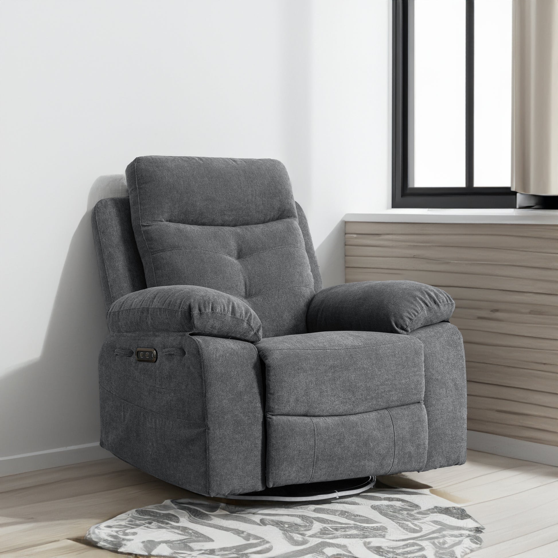 270° Electric Lounge Chair | Bluetooth Speaker & LED Recliner