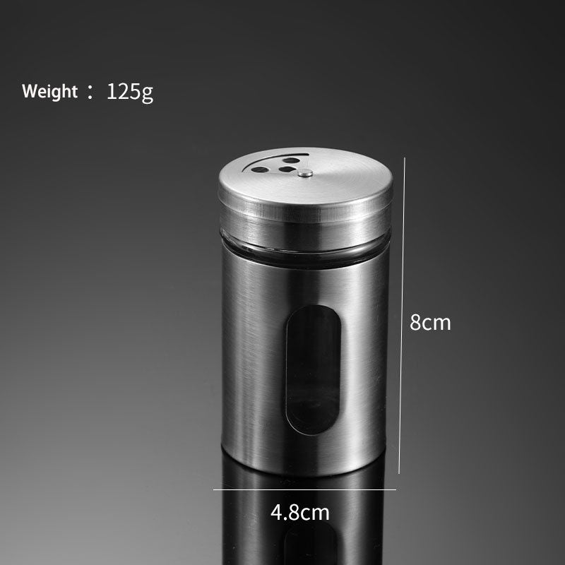 304 Stainless Steel Household Seasoning Pot Barbecue Tool Pepper…