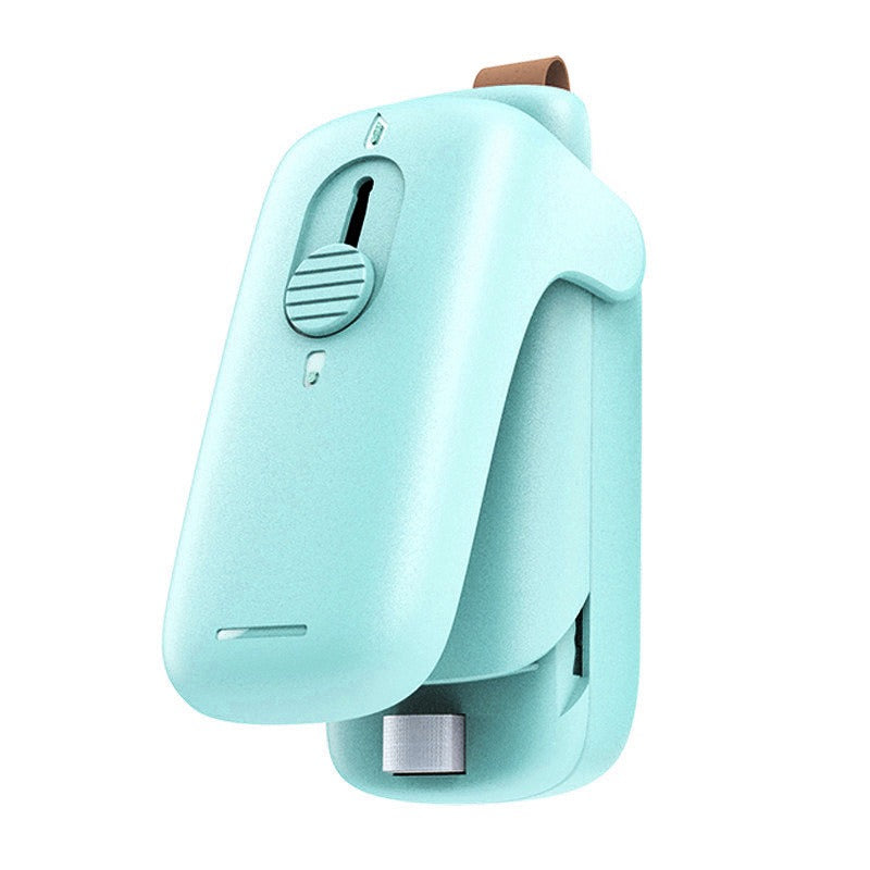Portable Chip Bag Sealer Machine, With Cutter Handheld Heat Mini Chip Bag Sealer