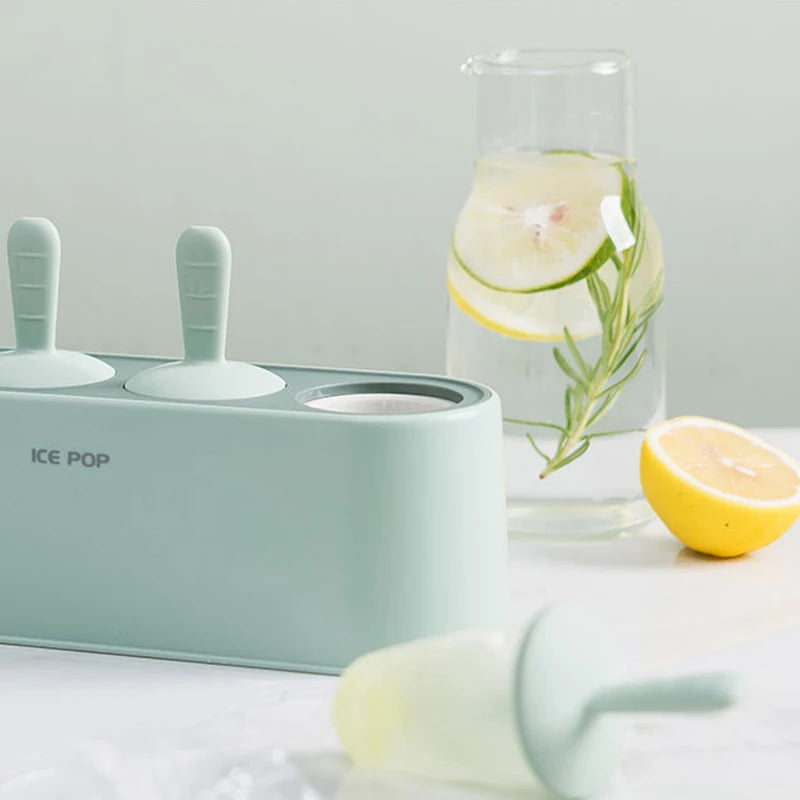 Reusable Popsicle Mold Set – 4-Piece Ice Pop Maker
