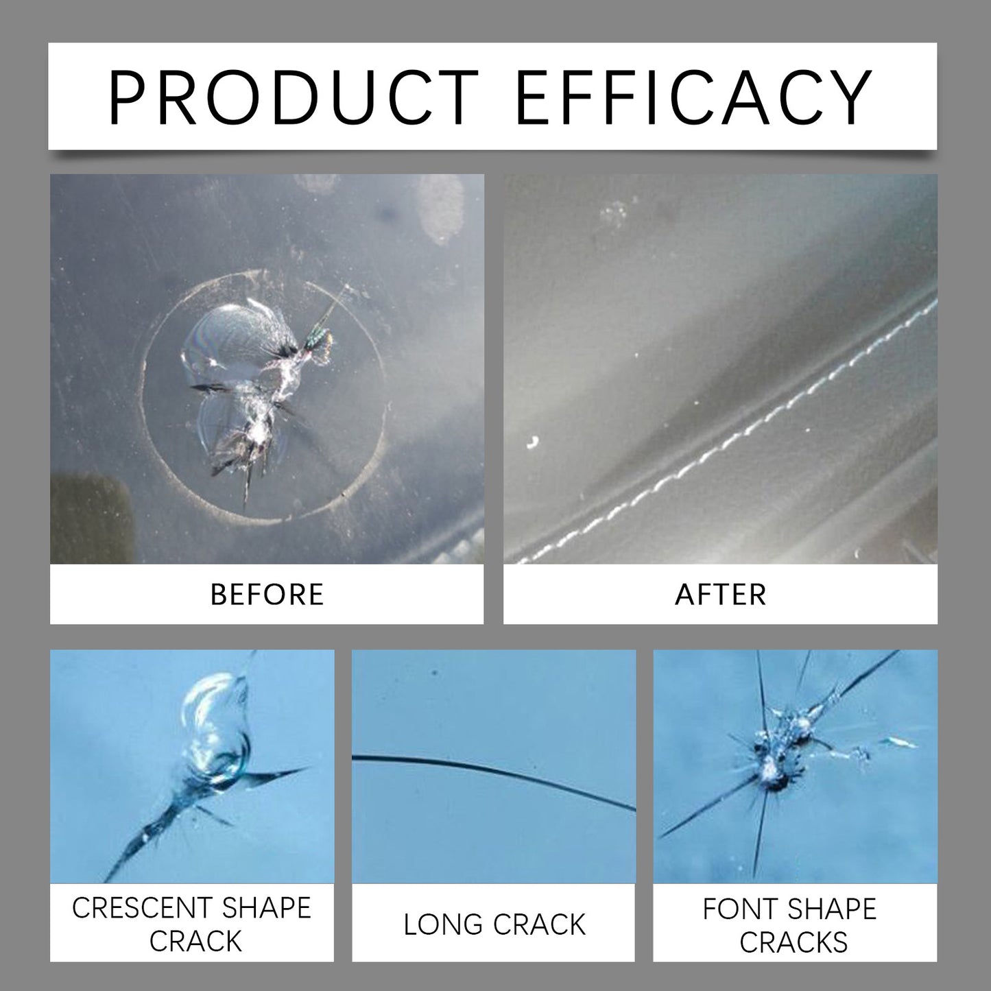 Homonth Windshield Crack Repair Clear Vision Automotive Front…